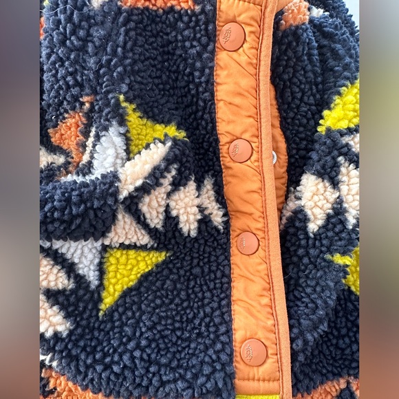 FREE PEOPLE-Rocky Ridge Fleece Aztec Jacket Night Sky SIZE EXTRA SMALL - Picture 9 of 9